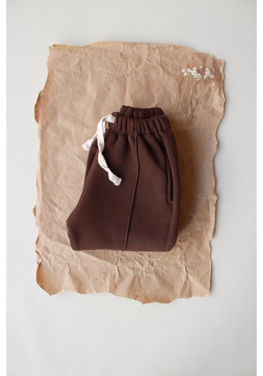 Kahverengi Polarlı Eşofman Altı Kahverengi