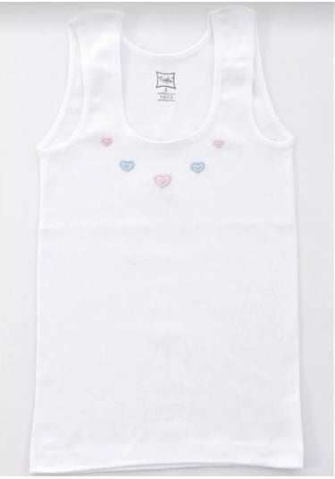 Tutku 0166 Kız Çocuk Kalın Askılı Atlet 6 Adet 001