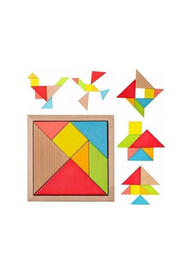 Hamaha Wooden Toys 7 Parça Tangram 19*cm HMH-154