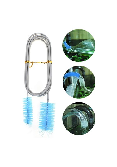 Akvaryum Temizleme Fırçası 150cm Esnek Çift Uçlu Akvaryum Borusu