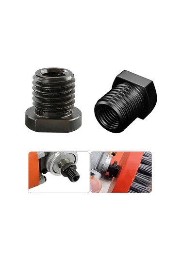 Wezone 2 Adet Açımlı Taşlama Adaptörü - M10'dan M14 Ve M16'ya Dönüştürücü, Vida Mil Dönüştürücü, 100 Tipi Taşlama İçin Polisaj Aksesuarı Bağlayıcı