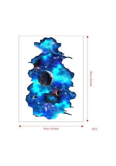 Suntek Zemin Tavan Ev Için 3d Galaxy Duvar Çıkartmaları Pvc