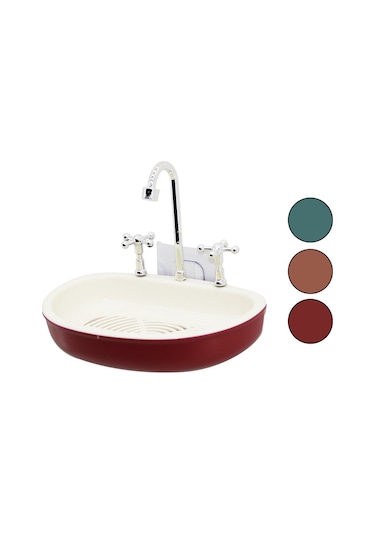 Lavabo Figürlü Katı Sabunluk Siyah