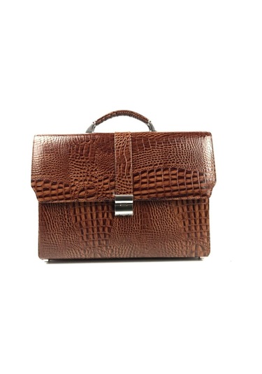 Erkek Hakiki Deri Evrak Çantası-130556 Siyah