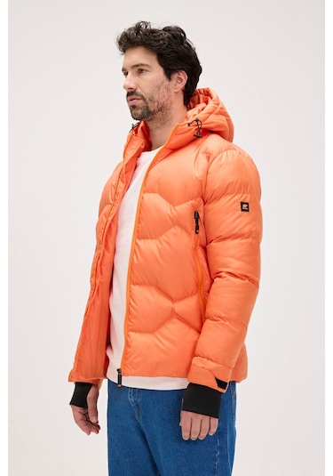 Axel Turuncu Erkek Kapüşonlu Mont-orange Turuncu