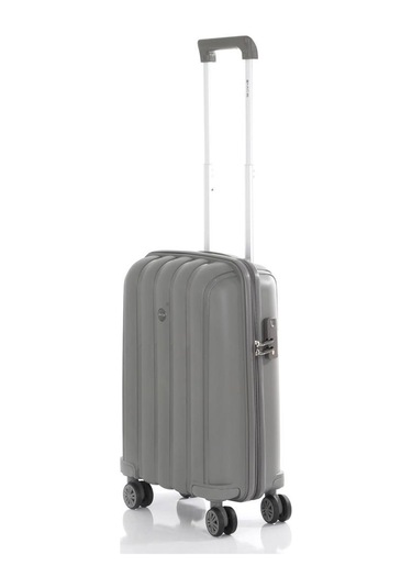 Mçs Bavul Orta Ve Kabin 2li Set Kırılmaz Silikon Valiz V305 Gri