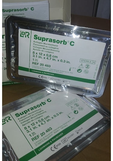 LR Suprasorb 20483 C Kolajen Yara Örtüsü 8 x 12 x 0.8 CM