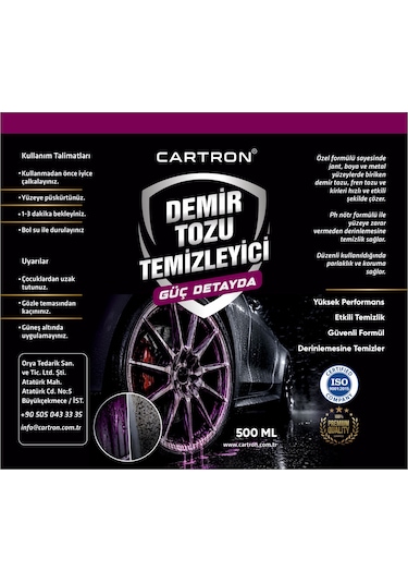 Cartron Demir Tozu Temizleyici 500ml