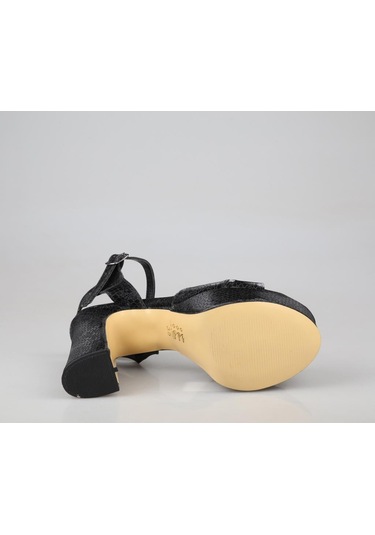 Feles 053-350 Siyah Kadın Topuklu Ayakkabı Siyah