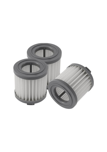 Unimarket Quarter Stone Xiaomi Jımmy Jv51 Jv53 Jv83 Için 3 Adet El Tipi Kablosuz Filtre -gri Süpürge Yedek Parçaları