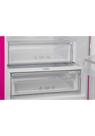 Vestel RETRO NFK37011 330 L No-Frost Buzdolabı Pembe