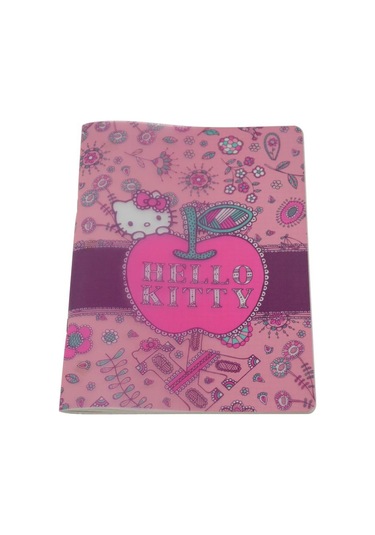Hello Kitty Campus Defter 26x18.5 CM Plastik Kapak Kareli 40 Yapr