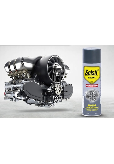 Selsil Susuz Motor Temizleme Spreyi 500 ML Gri