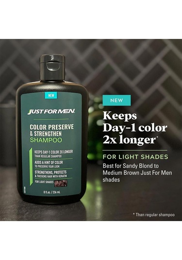 Just For Men Renk Koruyucu Ve Güçlendirici Şampuan Açık Tonlar 236ml Tüm Saçlar