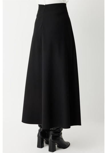 Aksesuar Detaylı Etek Siyah Siyah