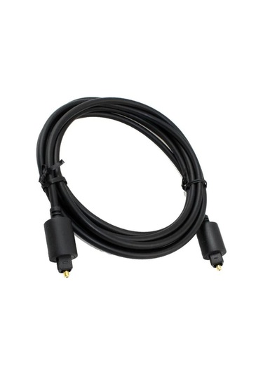 Fiber Optik Ses Kablosu Siyah, Ses Çubuğu, Stereo Sistem, Ev Sineması, Konsol Bağlamak İçin Ses Kablosu, - 3 Metre