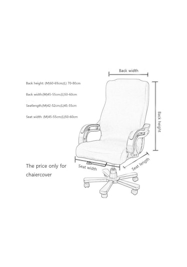 Koyu Mor S/m/l Boyutları Ofis Streç Spandex Sandalye Anti-kirli Bilgisayar Koltuğu Sanda Kapak Ofis Koltuğu Koltuk Örtüsü 55794184