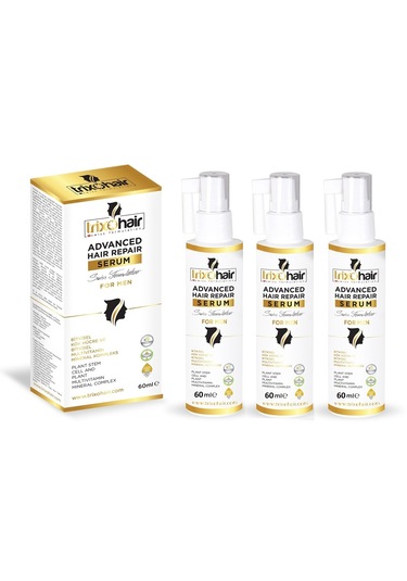 Trixohair Erkekler için Saç Dökülmesine Karşı Saç Bakım Serumu 3 x 60 ML