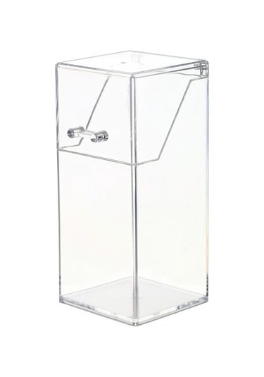 Pazly Şeffaf Akrilik Toz Geçirmez Makyaj Fırçası Organizatörü Kozmetik Kutusu Kapaklı Diğer Diğer