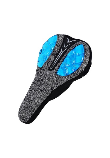 Suntek Sıvı Yumuşak Silikon Bisiklet Koltuk Örtüsü Bisiklet Gri - Mavi