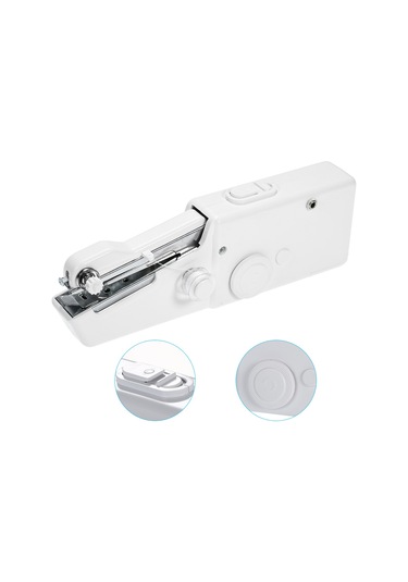 Taşınabilir El Tipi Elektrikli Dikiş Makinesi Pil İle Çalışan Ev Tipi Kablo Olmayan Hızlı Dikiş Aracı, Kumaş, Bez, Oyuncak Ve El Sanatları İçin Diğer