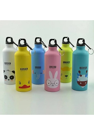 Alüminyum Karikatür Spor Kupa Karikatür Görüntü Çocuk Su Bardağı Diğer Sarı