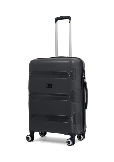 Lucas Polipropilen Kırılmaz Valiz, Orta Boy Antrasit