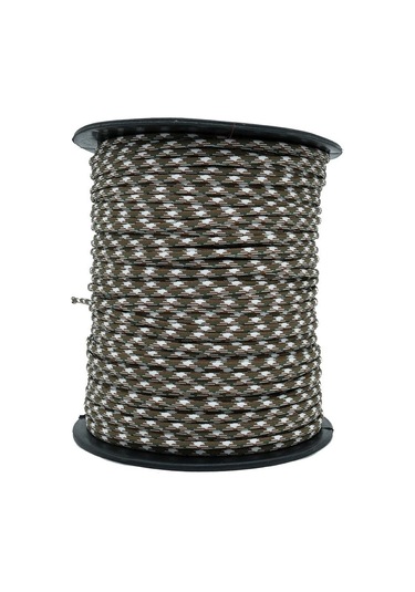 Mg Ropes Paracord İp 4 Mm Beyaz Haki Desenli No:78 10 Metre Çok Renkli