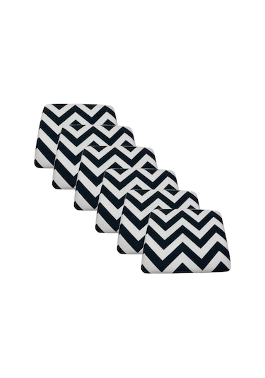 Knsz Sırt Minderi 6 Lı Zng&mğr&uslu Aldo Kumaş Cırtlı Tel Bar Sandalyesi Sırtı İçin Siyah