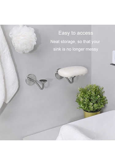 Sones Banyo Paslanmaz Çelik Manyetik Sabunluk Duvara Monte Deliksiz Sabun Askısı