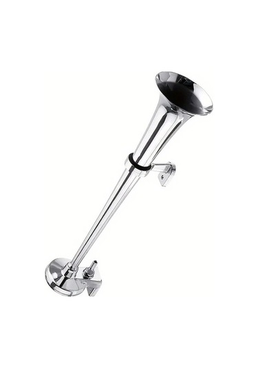 Pazly 1 Adet Siyah 12v Araba Kamyon Tren Kornası 120db Çiftli Universal Elektrikli Yüksek Sesli Korn