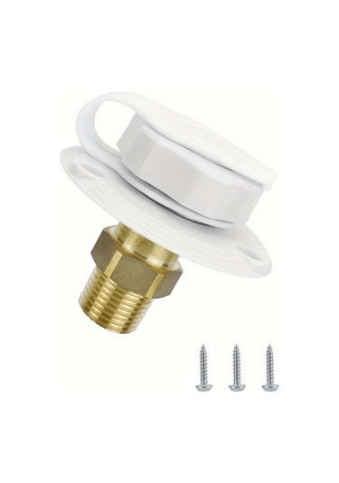 Willowhaven Siyah Rv Tatlısu Giriş Vanalı 3/4 Nh Dişi 1/2 Npt Erkek Bağlantı