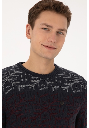 U.S. Polo Assn. Erkek Açık Lacivert Kazak 50308237-VR059 U.S. Polo Assn. Erkek Açık Lacivert Kazak 50308237-VR059