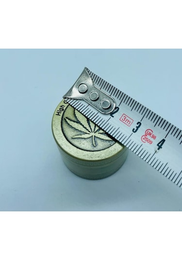 Yaprakdesenli Çelik Metal 3parça Tutun Öğütücü Grinder//30mm--g25
