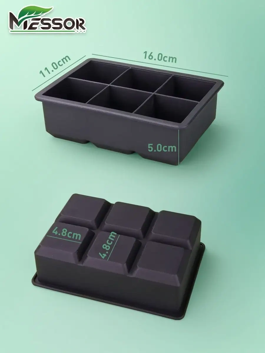 Messor Büyük Buz Küpleri İçin Silikon Kalıp 135748437 Siyah