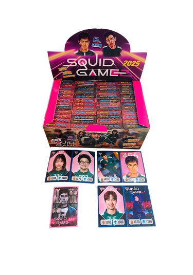 Squid Game 2 Karakter Kartları Stickerlı 48 Kutu 288 Kart