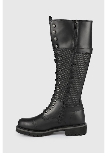 Harley Davidson Siyah Kadın Günlük Çizme 025Z100533-Tıny-Black-De 37 Siyah
