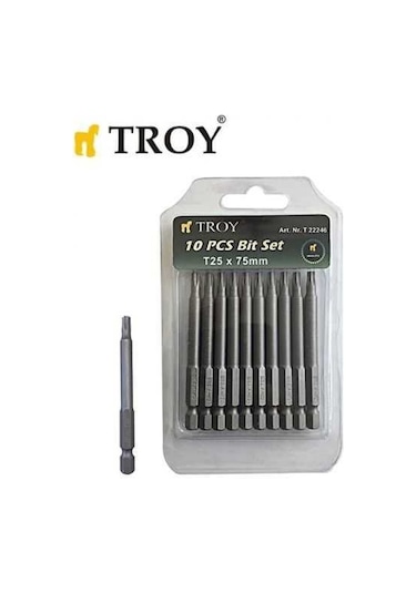 Troy 22246 Torx Bits Uç Seti T 25X75Mm