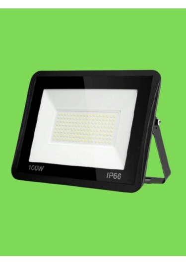 100 Watt Siyah Slim Kasa Yeşil Işık Ip65 Led Projektör