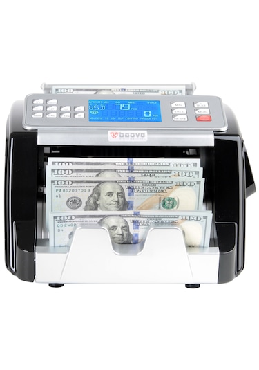 Baove GB8300 Karışık Para Sayma Makinesi - TL - Euro - Usd - Türkçe Sesli Uyarı + Müşteri Ekranı
