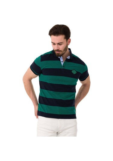 Ct741 Men S Smart-fit Polo Collar T-shirt Navy