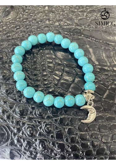 Ay Güzelliği Ve Turkuaz Dua Bileziği Yeşil