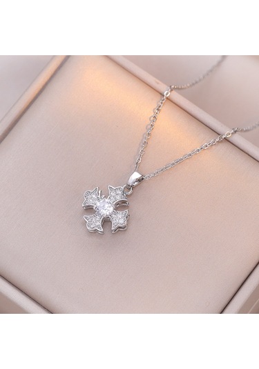 Bayan Kolye: Moda Estetiği Titanyum Çelik Kolye No.222 Çok REnkli