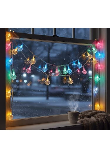Kristal Top Gün Işığı Dekoratif Işık 5 Metre 28 Led Diğer