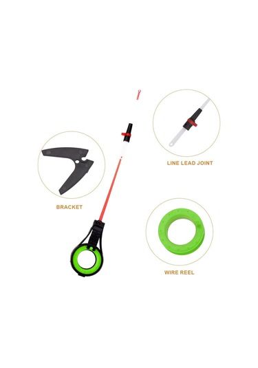 Ftk Taşınabilir Ayrılabilir Kış Buz Oltası Ve Makara Kombinasyonu Çubuk Tutuculu , Taşıması Kolaydır, Ayrıca Farklı Çubuk Ucuyla Değiştirilebilir