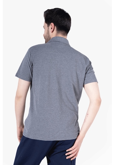 Polo Yaka T-shirt %100 Pamuk Cepli Füme Melanj