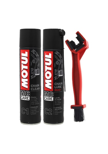 Motul Zincir Bakım Seti C1 & C2 + Zincir Temizleme Fırçası
