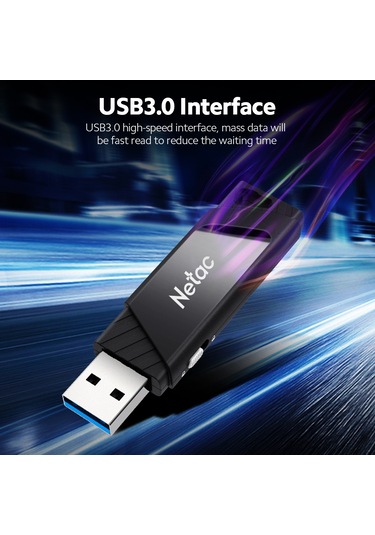 Springsun Netac U336 Usb 3.0 Bellek Diski 16gb - Siyah, Hızlı Okuma/yazma, Virüsten Koruma, Yanlış Silme Engeli