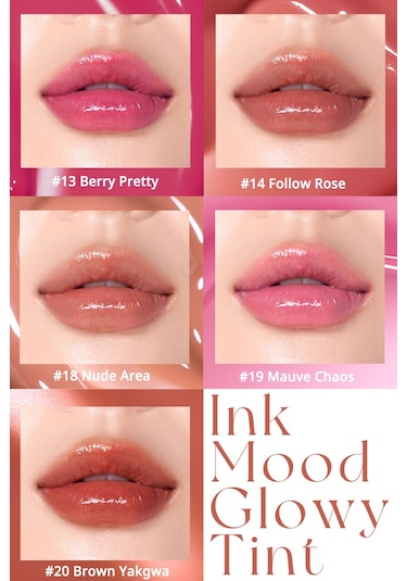 Peripera Ink Mood Glowy Tint 19 Mauve Chaos Honey K-ookie