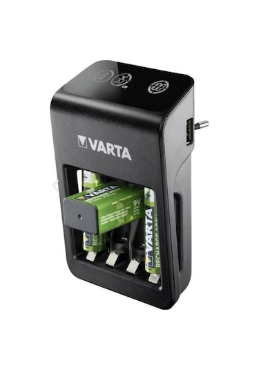 Varta Lcd Plug+şarj Cihazı+2 Adet 9v 200mah Şarjlı Pil+çanta